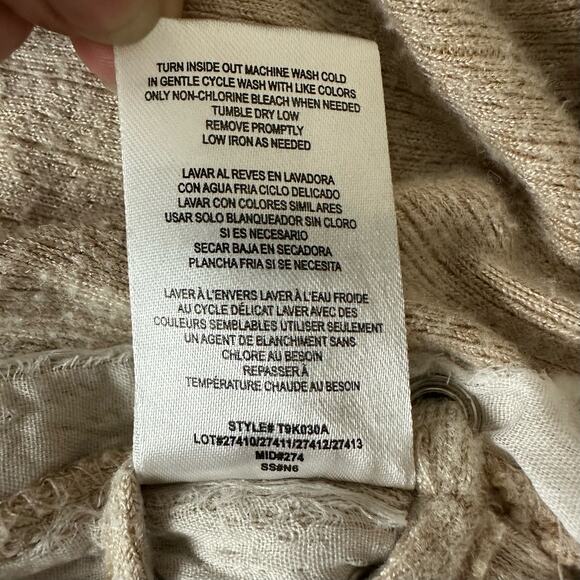 Tommy Bahama Tan Girls Side Lace Up Signature Embroidery Pullover Sweater Sz 14 - Picture 11 of 16